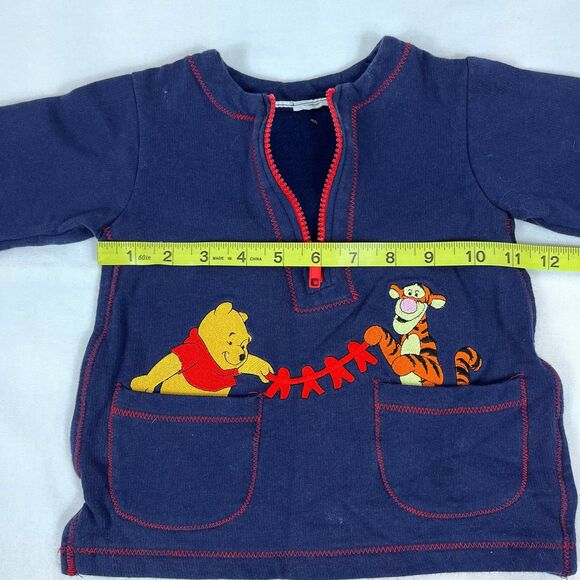 Vintage Disney Winnie the Pooh & Tigger Toddler Tunic Shirt 12m - Picture 5 of 6